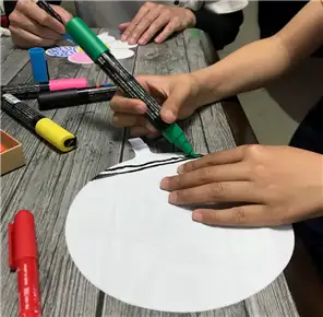 ぬりえ中